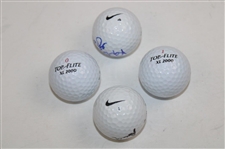 Annika Sorenstam, Natalie Gulbis, Nancy Lopez & Joanne Carner Signed Golf Balls JSA ALOA