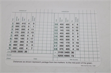 Jim Nantz Signed Augusta National Golf Club Scorecard JSA ALOA