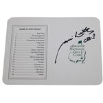 Jim Nantz Signed Augusta National Golf Club Scorecard JSA ALOA