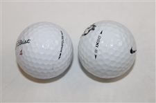 KJ Choi & Ryu Ishikawa Signed Golf Balls JSA ALOA