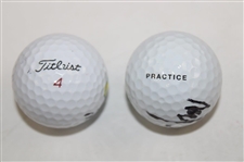 KJ Choi & Ryu Ishikawa Signed Golf Balls JSA ALOA