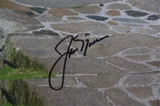 Jack Nicklaus Signed 16x20 St Andrews Swilken Bridge Open Farewell Canvas JSA ALOA