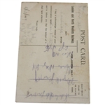 Harry Vardon Irish Golf Links London & North Western Railway 1907 Acknowledgement Postcard