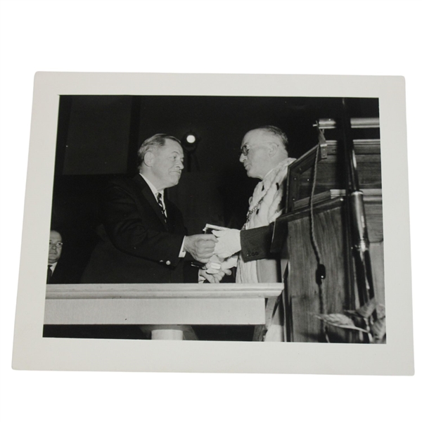 Bobby Jones Personal Greets Provost Robert Leonard G.M. Cowie Photo w/Richard Gordin Letter