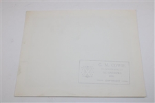 Bobby Jones Personal Greets Provost Robert Leonard G.M. Cowie Photo w/Richard Gordin Letter