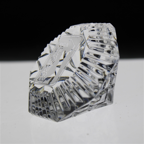 PGA Tour Diamond Shaped Glass Paper Weight
