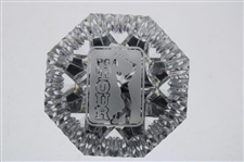 PGA Tour Diamond Shaped Glass Paper Weight