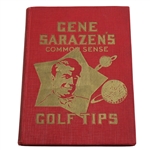 Gene Sarazen Signed Gene Sarazens 1924 Common Sense Golf Tips Book JSA ALOA