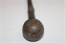 Vintage Mesh Pattern Golf Ball Sunday Walking Stick/Club