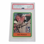 Jack Nicklaus Signed 1981 Donruss #13 Rookie Card PSA/DNA Auto Grade 10
