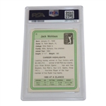 Jack Nicklaus Signed 1981 Donruss #13 Rookie Card PSA/DNA Auto Grade 10