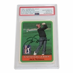 Jack Nicklaus Signed 1981 Donruss Stat Leader PSA/DNA Auto Grade 9