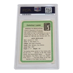 Jack Nicklaus Signed 1981 Donruss Stat Leader PSA/DNA Auto Grade 9