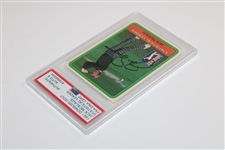 Jack Nicklaus Signed 1981 Donruss Stat Leader PSA/DNA Auto Grade 9