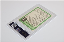 Jack Nicklaus Signed 1981 Donruss Stat Leader PSA/DNA Auto Grade 9