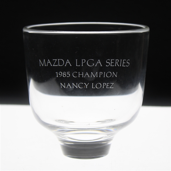 Nancy Lopezs 1985 Mazda LPGA Series Champion Trophy Bowl