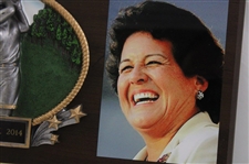 Nancy Lopez's 2014 20th Annual National Hispanic Sports Hall Of Fame Plaque