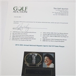 Nancy Lopez's 2014 20th Annual National Hispanic Sports Hall Of Fame Plaque