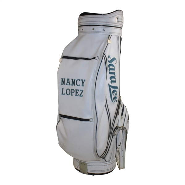 Nancy Lopezs Sara Lee Full Size White Golf Bag