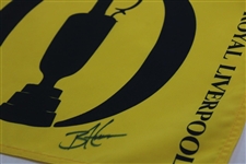 Brian Harman Signed 2023 Open Championship at Royal Liverpool Flag JSA ALOA