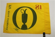 Brian Harman Signed 2023 Open Championship at Royal Liverpool Flag JSA ALOA