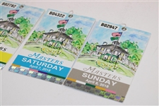 2018 Masters Full Tournament Day Ticket Set - Thursday, Friday, Saturday & Sunday