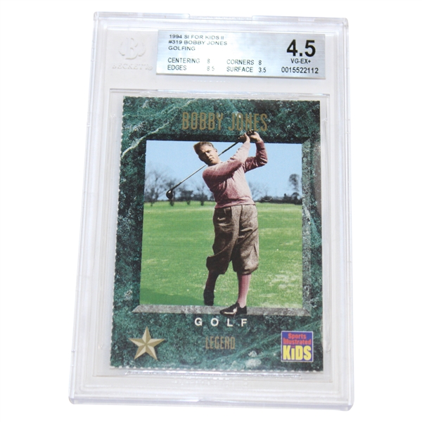 1994 SI For Kids II Bobby Jones #319 Beckett Graded 4.5 #0015522112