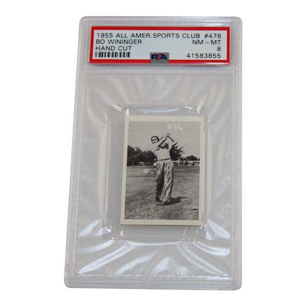 1955 All American Sports Club Hand Cut #476 Bo Wininger - PSA 8 #41583855