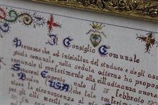 Gene Sarazen's Personal 1997 Honorary Italian Citizenship Award