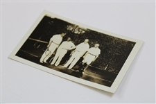 Gene Sarazen w/ Doubles Tennis Group Original Black and White Photo - Sarazen Collection