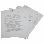 Gene Sarazen Correspondence From Augusta National Regarding 1999 Masters Badges - Sarazen Collection