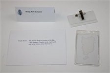 2010 Open Championship Trophy Room Invitation & Credentials for Mary Ann Sarazen - Sarazen Collection