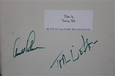 Jack Nicklaus Signed Atlanta Golf Classic Trophy Photo + Palmer & Watson Framed JSA ALOA