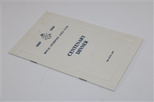 1969 Royal Liverpool Golf Club at Holyoke Centenary Dinner Program with Letter