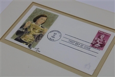 Babe Zaharias - Sept 22, 1981 First Issue Ltd Ed 109/250 of National Stamp - Matted