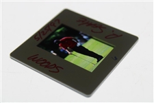 Tiger Woods Color Photo Negative - Handwritten R. Seale And Woods 5/25/97