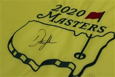 Dustin Johnson Signed 2020 Masters Embroidered Flag JSA ALOA