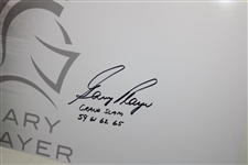 Gary Player Signed Grand Slam Trophy Panoramic Collage w/'Grand Slam' & Years JSA ALOA