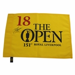 Brian Harmon Signed The Open at Royal Liverpool Flag JSA ALOA