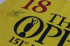 Brian Harmon Signed The Open at Royal Liverpool Flag JSA ALOA
