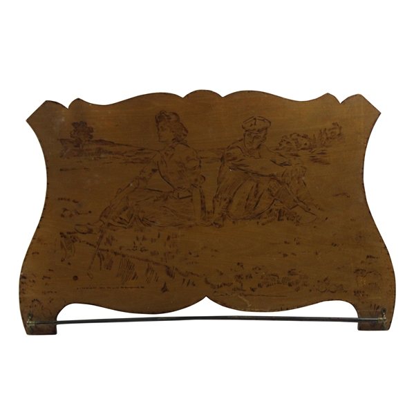 Vintage Wood Golf Theme Display