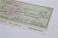 Sam Snead Signed 1974 Personal Check to the IRS for $28,579 JSA ALOA