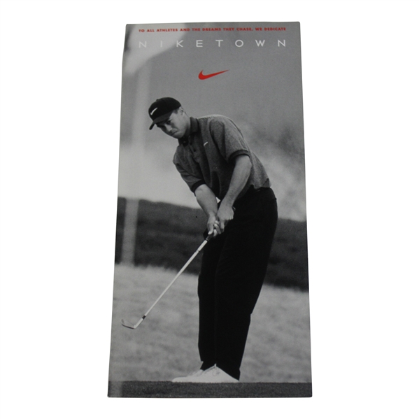 Tiger Woods 1996 Niketown Rookie Card/Ad Piece - Great Condition