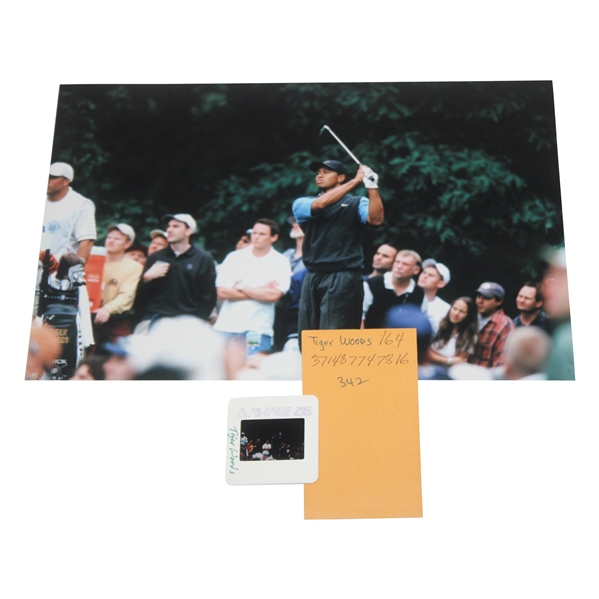 Tiger Woods Post Swing Photo w/Negative