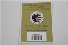 2005 US Open at Pinehurst Resort Complete Ticket Set with Voucher - Michael Campbell Winner