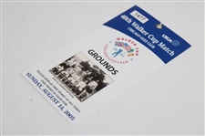 2005 Walker Cup At Chicago Golf Club Sunday Grounds Ticket