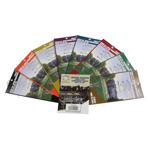 2006 US Open at Winged Foot Complete Ticket Set with Voucher - Geoff Ogilvy Winner