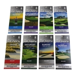 2016 US Open at Oakmont CC Complete Ticket Set - Dustin Johnson Winner