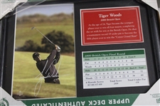 Sixteen (16) Tiger Woods Upper Deck Collectible Grand Slam Framed Displays 