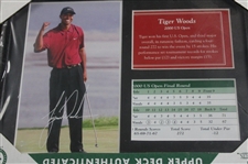 Sixteen (16) Tiger Woods Upper Deck Collectible Grand Slam Framed Displays 